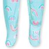 imageGerber babygirls Toddler Butterysoft Snug Fit Footed Pajamas With Viscose Made With EucalyptusRainbow Sky