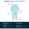 imageGerber babygirls Toddler Butterysoft Snug Fit Footed Pajamas With Viscose Made With EucalyptusRainbow Sky