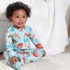 imageGerber babygirls Toddler Butterysoft Snug Fit Footed Pajamas With Viscose Made With EucalyptusSnugosaurous