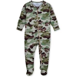 imageGerber babygirls Toddler Butterysoft Snug Fit Footed Pajamas With Viscose Made With EucalyptusHide  Seek Camo