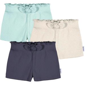 imageGerber BabyGirls Toddler 3Pack Pullon Knit ShortsBlue