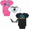 imageGerber NFL babygirls Nfl Team 3 Pack Short Sleeve Onesie BodysuitTeam Color
