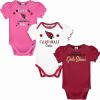 imageGerber NFL babygirls Nfl Team 3 Pack Short Sleeve Onesie BodysuitTeam Color