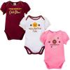 imageGerber NFL babygirls Nfl Team 3 Pack Short Sleeve Onesie BodysuitTeam Color