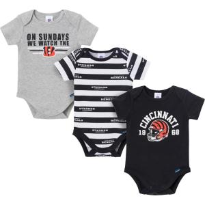 imageGerber NFL babyboys Nfl 3pack Onesie BodysuitBengals