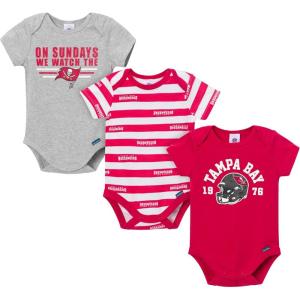 imageGerber NFL babyboys Nfl 3pack Onesie BodysuitBuccaneers