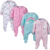 imageGerber Baby Girls 8pack Short Sleeve Onesies and 4Pack Sleep N Play Clothing Bundle Cloud 36M