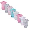 imageGerber Baby Girls 8pack Short Sleeve Onesies and 4Pack Sleep N Play Clothing Bundle Cloud 36M