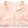 imageGerber BabyGirls Toddler Long Sleeve One Piece Rashguard SwimsuitPink Starfish