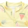 imageGerber BabyGirls Toddler Long Sleeve One Piece Rashguard SwimsuitYellow Fruit