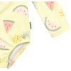 imageGerber BabyGirls Toddler Long Sleeve One Piece Rashguard SwimsuitYellow Fruit