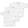 imageGerber BabyGirls 3Pack ShortSleeve Slipon ShirtsinfantandToddlerHoodiesWhiteWhite
