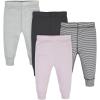 imageGerber BabyGirls MultiPack Active Pants SetPink Stripe