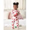 imageGerber Baby Girls Babygirls 4pack Footed PajamasApple and Woodland Floral