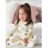 imageGerber Baby Girls Babygirls 4pack Footed PajamasRoses and Fox