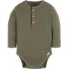 imageGerber babyboys Baby Boys and Baby Girls 2pack BodysuitsCharcoal Green