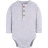 imageGerber babyboys Baby Boys and Baby Girls 2pack BodysuitsIvory  Grey Heather