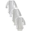 imageGerber UnisexBaby Newborn 3 Pack Longsleeve Onesie White 03 Months