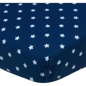 imageGerber Baby Boys Girls Neutral Newborn Infant Baby Toddler Nursery 100 Cotton Fitted Bedding Crib Sheet Woodland Critters White 28quot x 52quotStars Blue