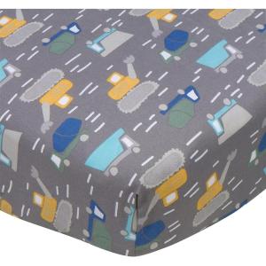 imageGerber Baby Boys Girls Neutral Newborn Infant Baby Toddler Nursery 100 Cotton Fitted Bedding Crib Sheet Woodland Critters White 28quot x 52quotTrucks Grey