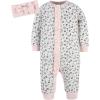 imageGerber babygirls 4piece Coveralls ampamp Headband SetsLeopard  Floral