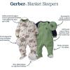 imageGerber girls 2pack Blanket SleeperCutie Blue