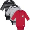 imageGerber Baby Boys 3Pack Long Sleeve Thermal Onesies BodysuitsPenguins