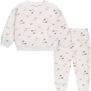 imageGerber Baby Girls Toddler 2piece Fleece Sweatshirt and Jogger SetWestern Horses