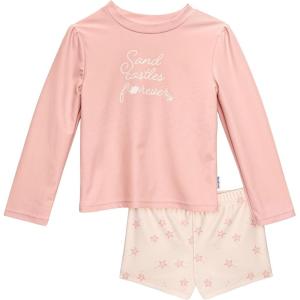imageGerber BabyGirls Baby Toddler Long Sleeved Rashguard Swim Bathing Suit SetRash Guard SetStarfish