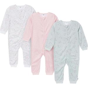 imageGerber babygirls 3pack Loosefitting Footless PajamasBunnies