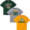 imageGerber Unisex Baby NFL 3 Pack Short Sleeve Team Fan Tee ShirtTeam Color