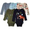 imageGerber babyboys 5pack Short Sleeve Variety Onesies BodysuitsBlue Fox
