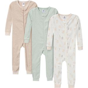 imageGerber Unisex Baby Unisexbaby 3pack Snug Fit Footless Onepiece Cotton PajamasBear